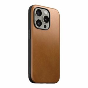 Nomad Modern Leather Case with Magsafe for Apple iPhone 15 Pro - Tan