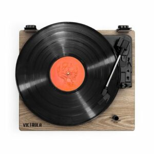 Victrola - Montauk Bluetooth Turntable System - Farmhouse Walnut