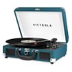 Victrola - Journey Bluetooth Suitcase Record Player with 3-speed Turntable - Blue Coral