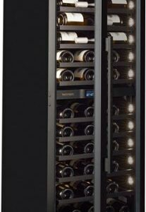 Wine Enthusiast - Vinotheque Dual Zone MAX Wine Cellar with VinoView Shelving - Black