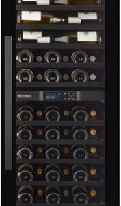 Wine Enthusiast - Vinotheque Dual Zone MAX Wine Cellar with VinoView Shelving - Black