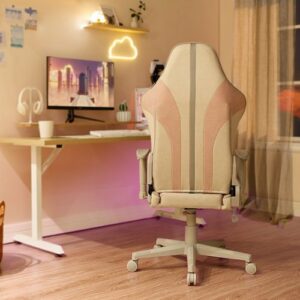 X Rocker - Mysa PC Gaming Chair - Gray/Pink