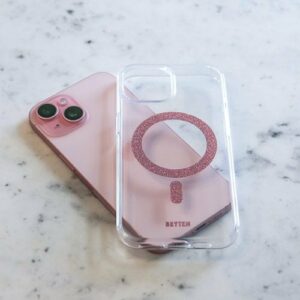 Bryten - MagFX Case for Apple iPhone 15 Pro Max - Pink Glitter