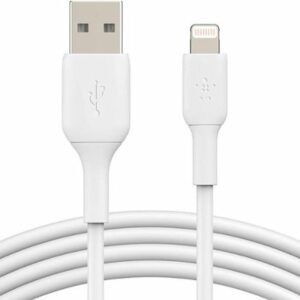 Belkin - BoostCharge USB-A to Lightning Cable 3.3ft - White