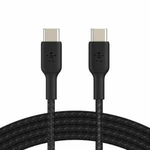 Belkin - BoostCharge Braided USB-C to USB-C Cable 3.3ft - Black