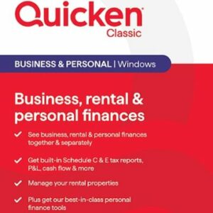 Quicken Classic Business and Personal 1-Year Subscription - Windows, Android, Apple iOS