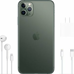 Apple - Geek Squad Certified Refurbished iPhone 11 Pro Max with 64GB Memory Cell Phone (Unlocked) - Midnight Green