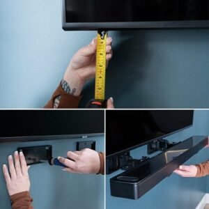 Sanus - Universal Extendable Soundbar Wall Mount - Black