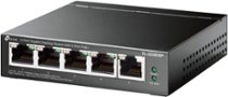 TP-Link - 5-Port Gigabit Desktop PoE+ Switch - Black