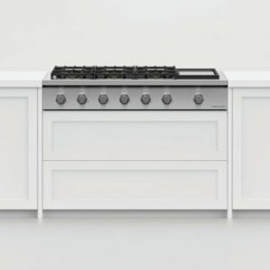 Fisher & Paykel - Professioanl 48 in. Built-in Natural Gas Cooktop with 6 burners - Stainless Steel