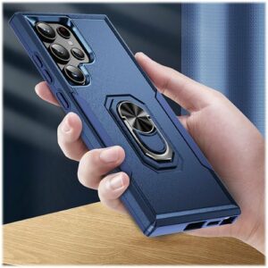 SaharaCase - ArmorPro Kickstand Case for Samsung Galaxy S24 Ultra - Navy Blue