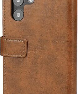 SaharaCase - Folio Wallet Case for Samsung Galaxy S24 Ultra - Brown