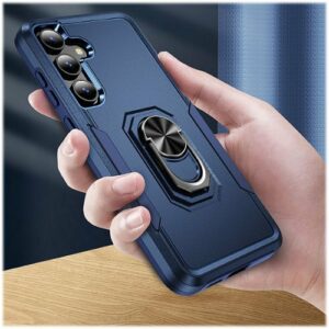 SaharaCase - ArmorPro Kickstand Case for Samsung Galaxy S24+ - Navy Blue