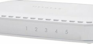 NETGEAR - 5-Port 10/100/1000 Mbps Gigabit Unmanaged Switch - White