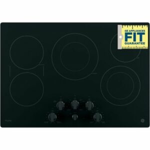 GE Profile - 30" Built-In Electric Cooktop - Black on Black