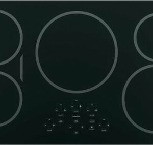 GE Profile - 36" Built-In Electric Induction Cooktop - Black on Black