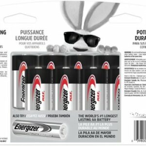 Energizer - MAX C Batteries (8 Pack), C Cell Alkaline Batteries