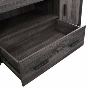 Walker Edison - Urban Modern Storage  TV Stand for Most Flat-Panel TV's up to 65" - Charcoal