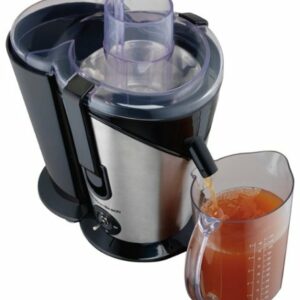 Hamilton Beach - Big Mouth Plus 2-Speed Juice Extractor - Black/Silver/White