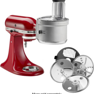 KitchenAid - KSM2FPA Food Processor Attachment Kit with Commercial Style Dicing - Plata