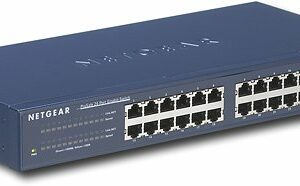 NETGEAR - 24-Port 10/100/1000 Mbps Gigabit Unmanaged Switch - Blue