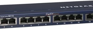 NETGEAR - 16-Port 10/100/1000 Mbps Gigabit Unmanaged Switch - Blue