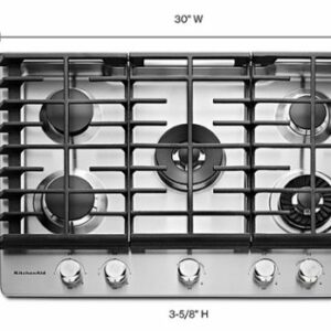 KitchenAid - 30" Built-In Gas Cooktop - Stainless Steel