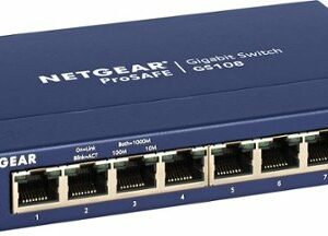 NETGEAR - 8-Port 10/100/1000 Gigabit Ethernet Unmanaged Switch - Blue