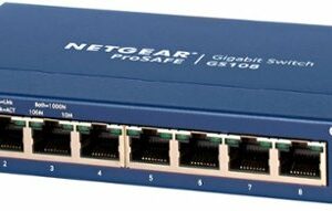 NETGEAR - 8-Port 10/100/1000 Gigabit Ethernet Unmanaged Switch - Blue