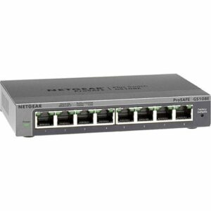 NETGEAR - 8-Port 10/100/1000 Mbps Gigabit Plus Managed Switch