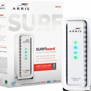 ARRIS - SURFboard SB6183 16 x 4 DOCSIS 3.0 Cable Modem - White