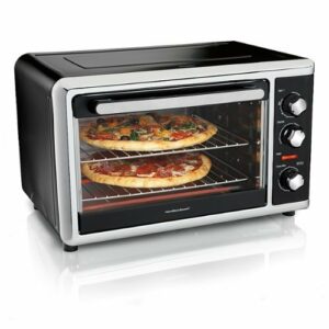 Hamilton Beach - Countertop Convection Oven - Black/Brushed Stainless Steel