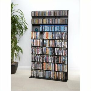 Atlantic - 72" Large Media Rack in - Black