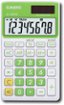 Casio - Sl300Vcgnsih Solar Wallet Calculator With 8-Digit Display - Green