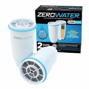 ZeroWater - 2 Pack Replacement Filters for Water Filter Pitchers - White